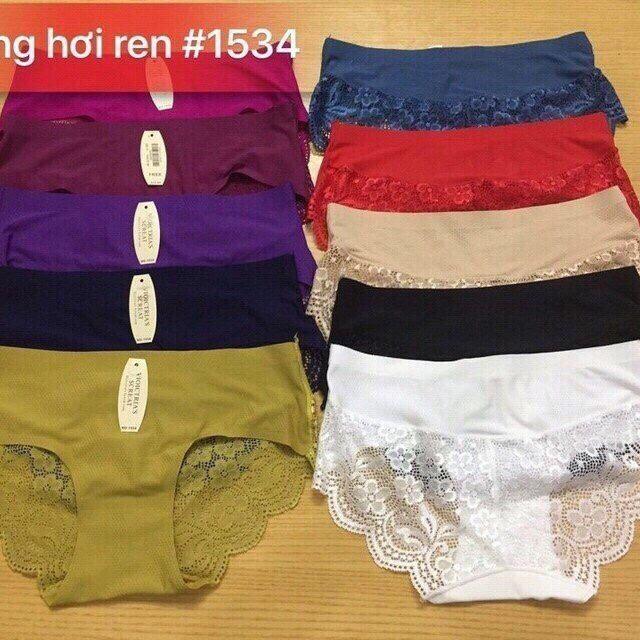 Set 10 quần vic su thông hơi ren 1534