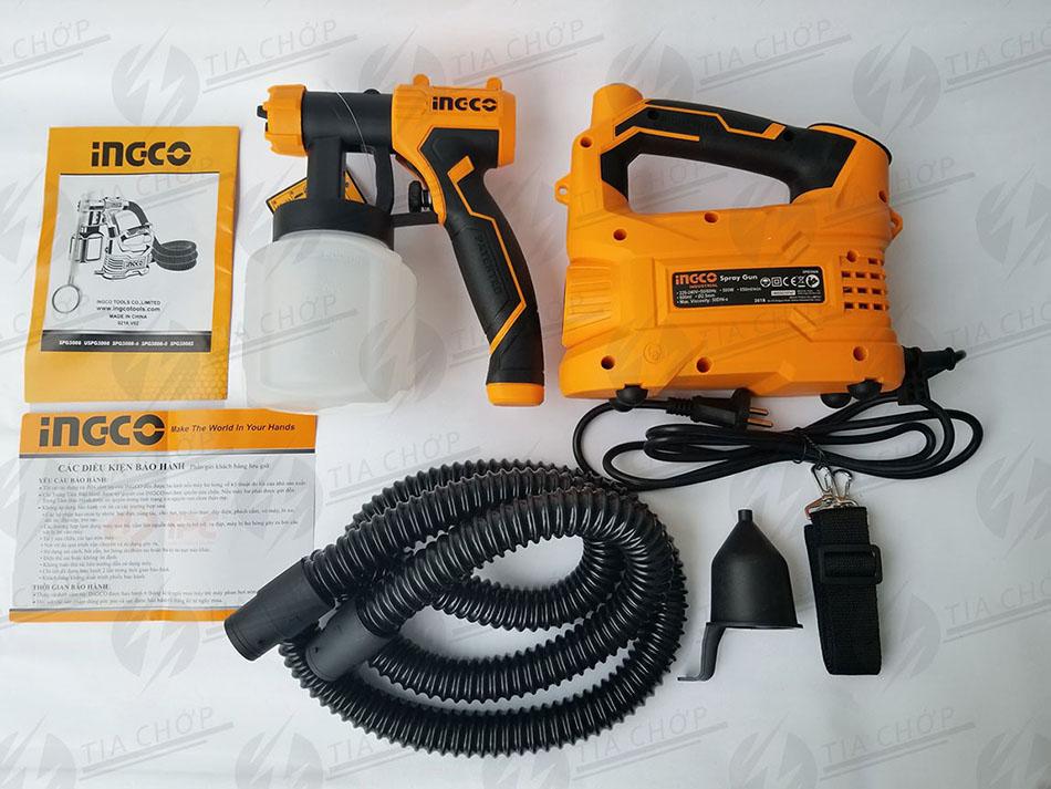 [HCM]MÁY PHUN SƠN DÙNG ĐIỆN INGCO 500W SPG5008