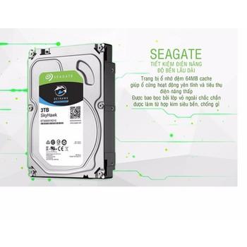 [HCM]- Ổ cứng HDD 3T Seagate Skyhawk New Chuyên Camera