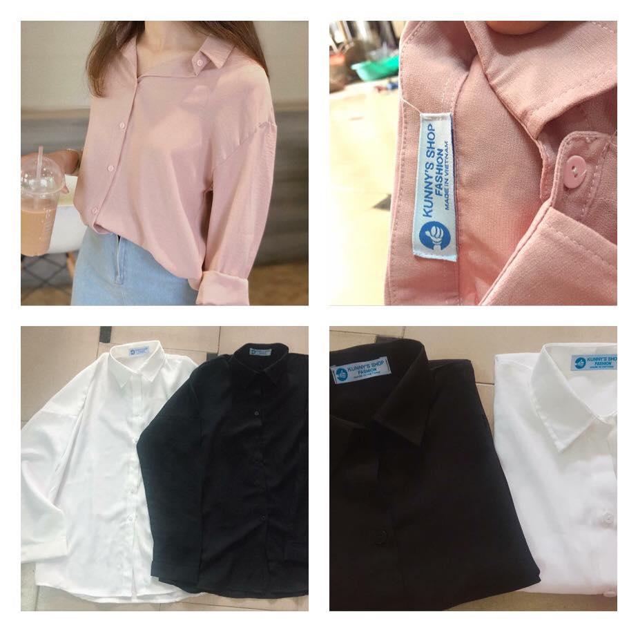 Áo sơ mi Oversize Lụa Tơ ấn