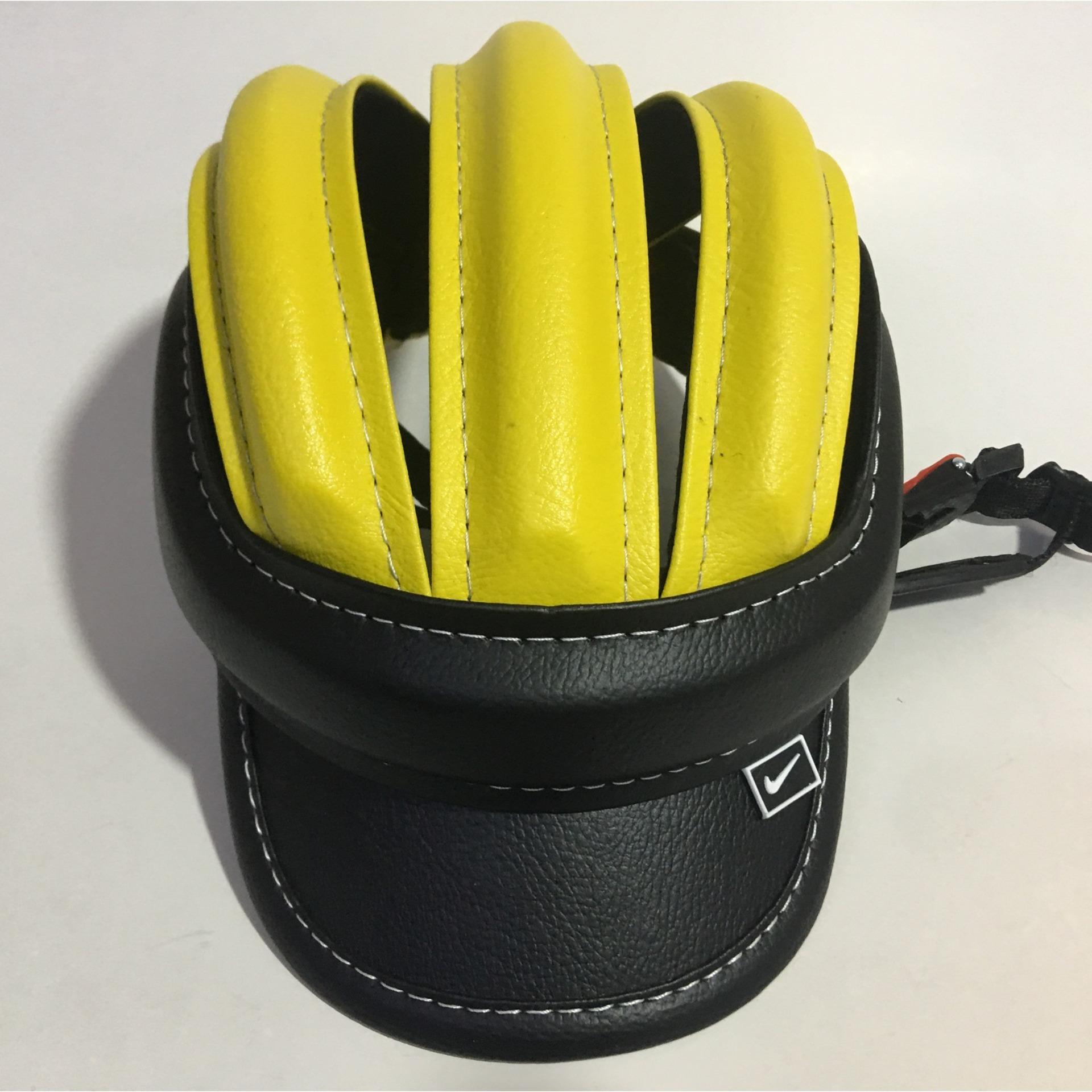 NÓN BẢO HIỂM 3 SỌC (ĐEN+VÀNG)