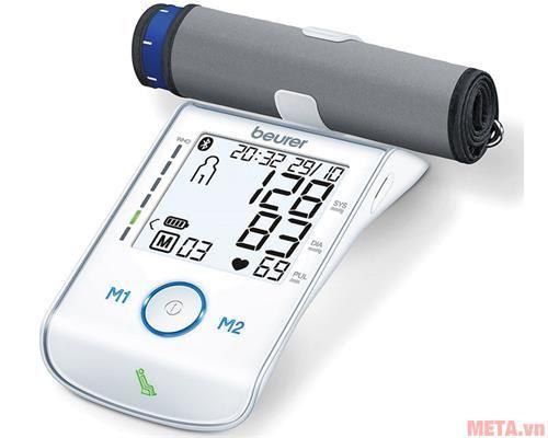 Máy đo huyết áp bắp tay Bluetooth Beurer BM85- Hàng nhập khẩu