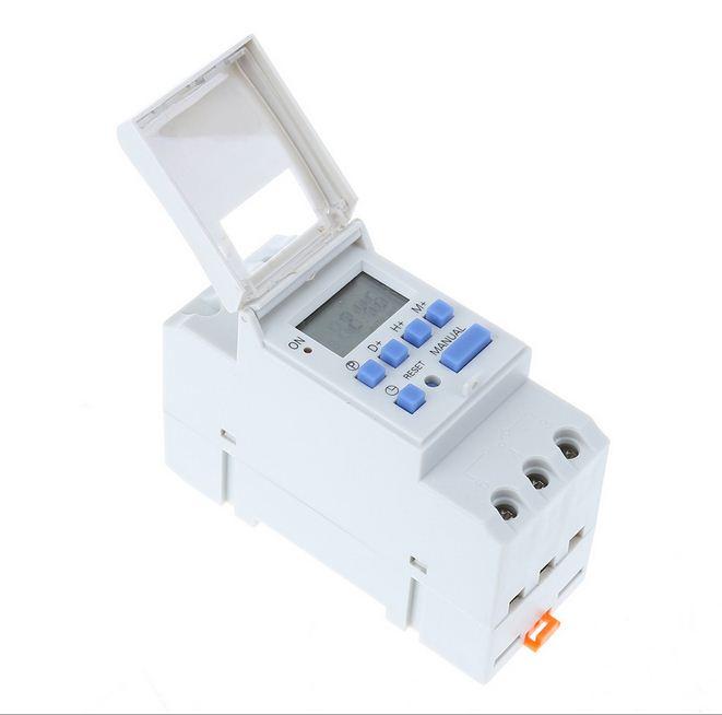 Công tắc hẹn giờ lập trình điện tử THC15A chuyên dụng lắp tủ điện