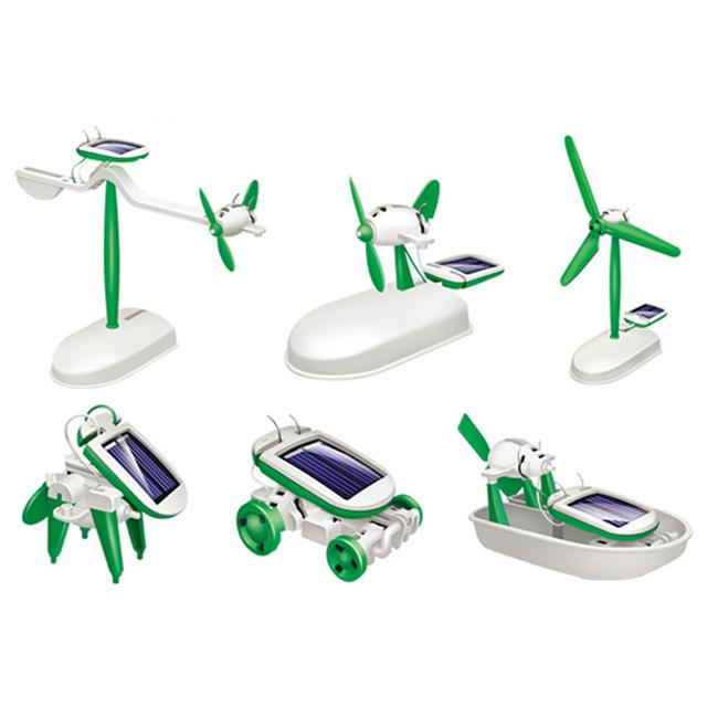 Bộ robot lắp ghép 6 in 1 chạy năng lượng mặt trời thông minh (253)