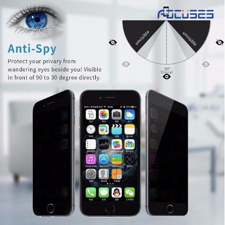 Kính cường lực 3d chống nhìn trộm cho iphone 6 plus iphone 6s plus đen