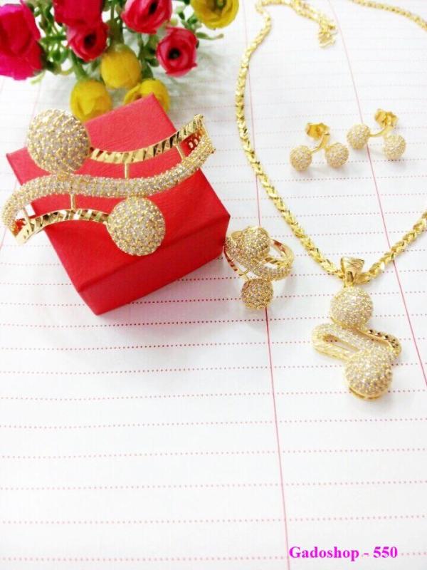 Bộ Trang Sức Nữ Xi Vàng 18k Gadoshop_VB4180605