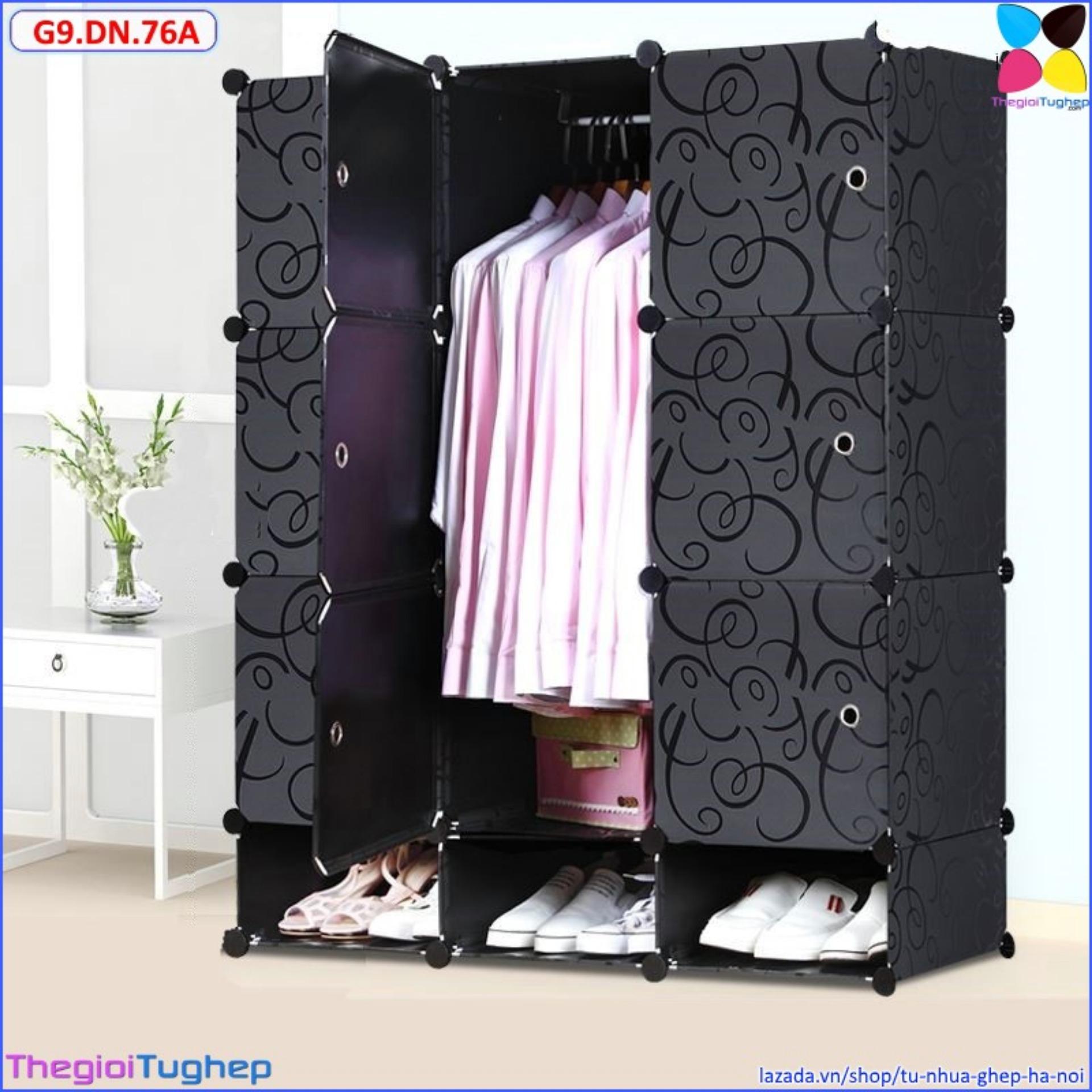 Tủ ghép đa năng 9 ô và 3 ô giầy -g9.dn.76a
