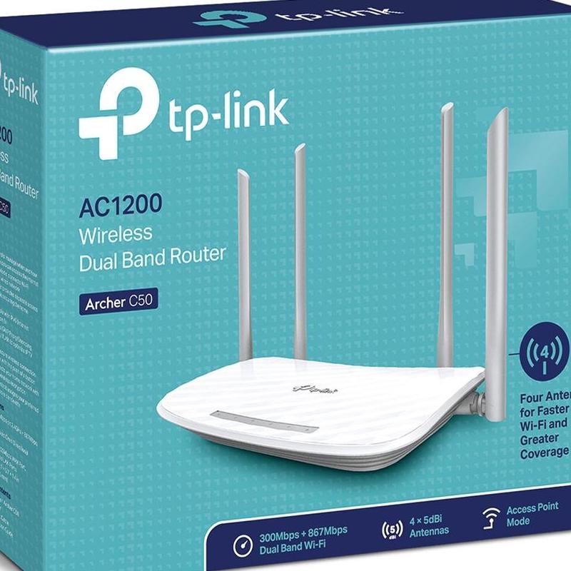 Router băng tần kép tplink wi-fi ac1200 - archer c50