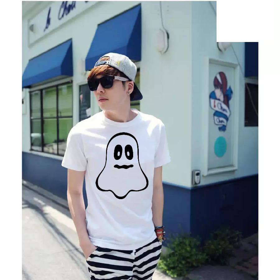 Áo thun nam in hình Ghost cao cấp