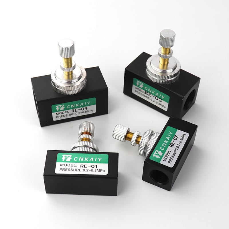 Van tiết lưu điều chỉnh khí nén RE-03 G3/8 ren 17mm