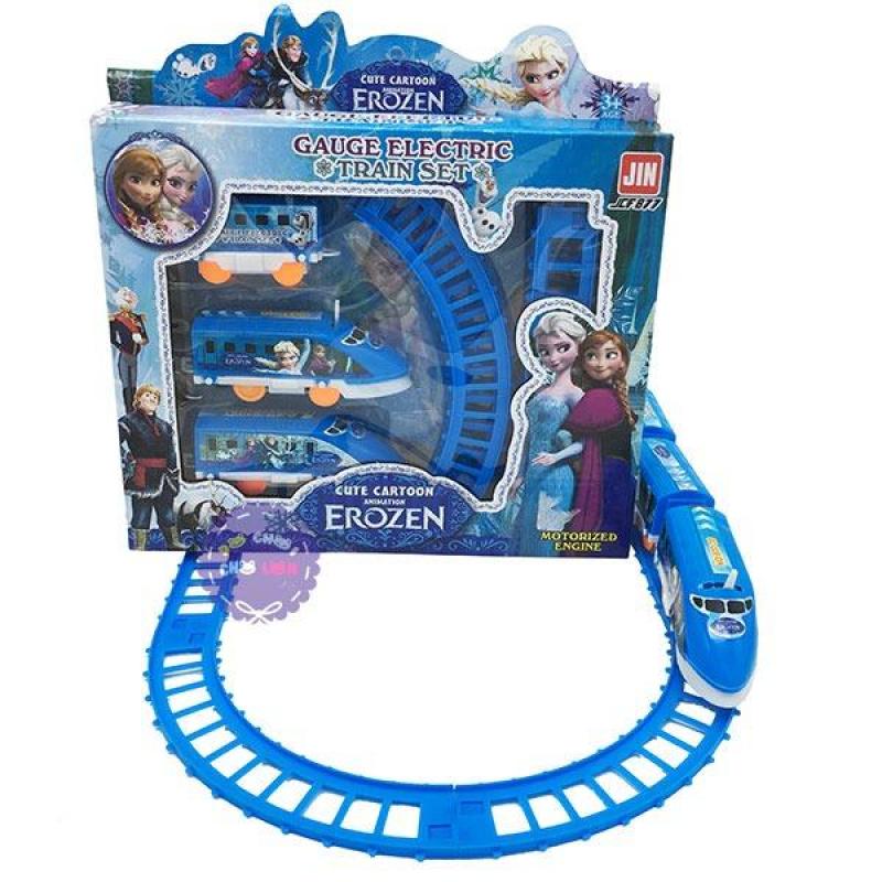 Hộp đồ chơi đường ray xe lửa tàu hỏa Frozen chạy pin - ĐỒ CHƠI CHỢ LỚN