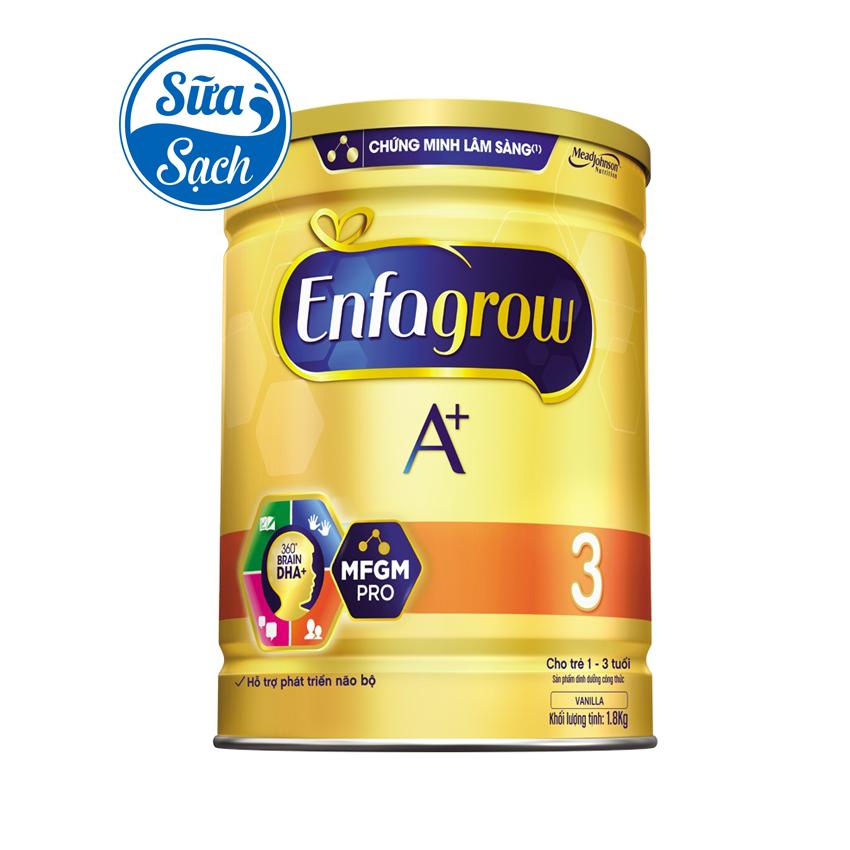Sữa bột enfagrow a+ 3 1800gr date mới