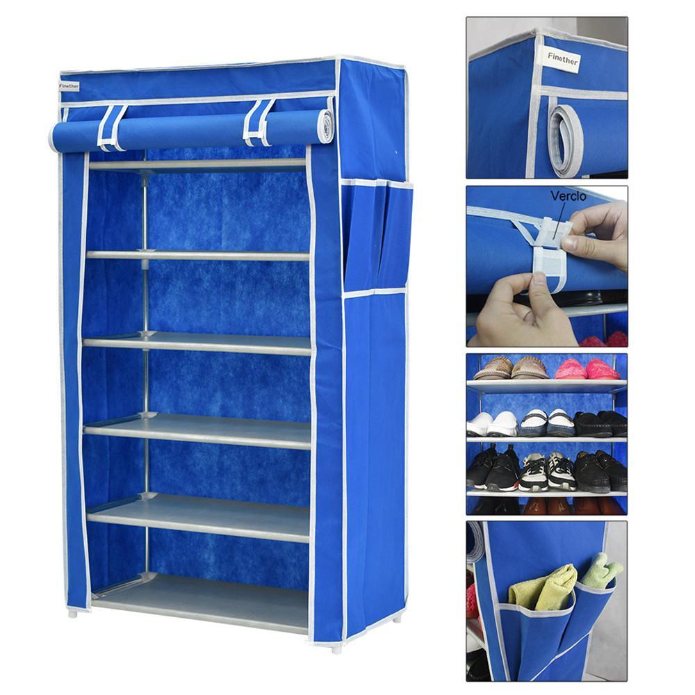 Tủ vải đựng giày 7 tầng 6 ngăn/tủ vải đựng giày hà nội