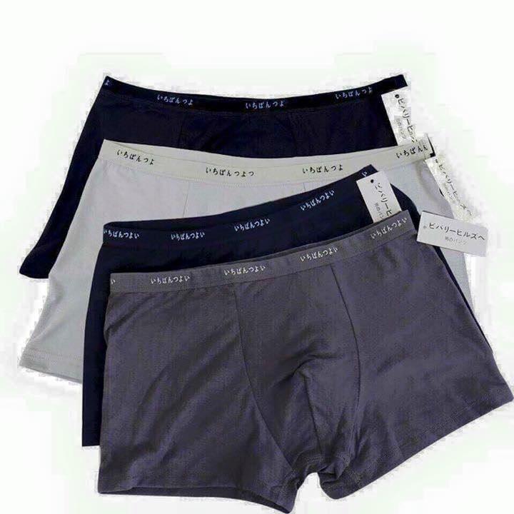 Quần lót nam boxer💖 combo5 chiếc 💖 quần lót nam đùi chất cotton co giãn mặc êm💖sịp nam đùi hàng xuất nhật