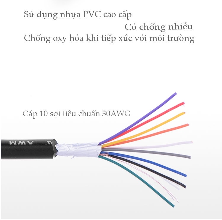 Dây nối dài COM RS-232 đực sang cái UGREEN DB101 Dây nối dài COM RS-232 đực sang cái UGREEN DB101