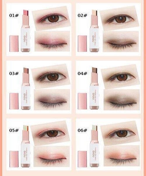 [HCM]Phấn màu mắt nhũ 2 line dạng bút NoVo - XỊN