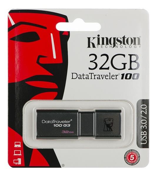 Usb 3.0 kingston 32g data traveler dt100g3
