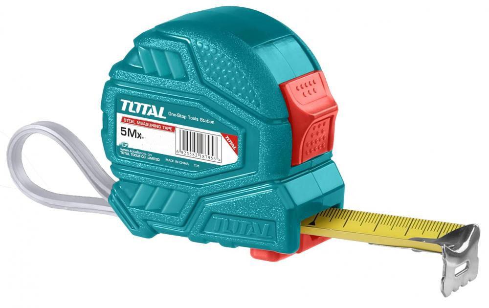 Thước cuộn thép nền vàng total tmt126352