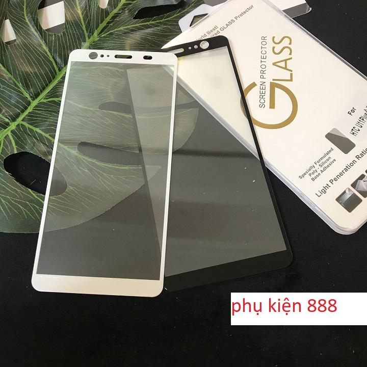 Combo kính cường lực và ốp silicon cho HTC U11 Plus full màn CB083