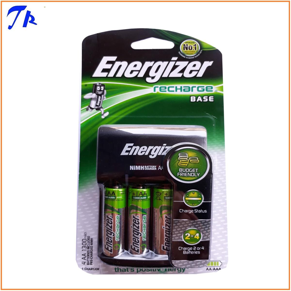 [HCM]Máy sạc kèm 4 pin AA 1300mah Energizer CHVC4