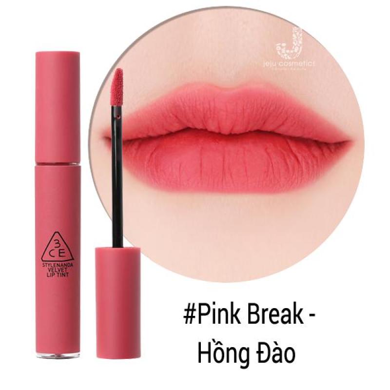 3CE Velvet Lip Tint: Pink Break  Hồng Đào