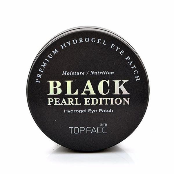 Mặt nạ dưỡng ẩm, giảm thâm và giảm bọng mắt chiết xuất ngọc trai Arra TOPFACE Black pearl edition Hydrogel Eye Patch ( 60 miếng) nhập khẩu