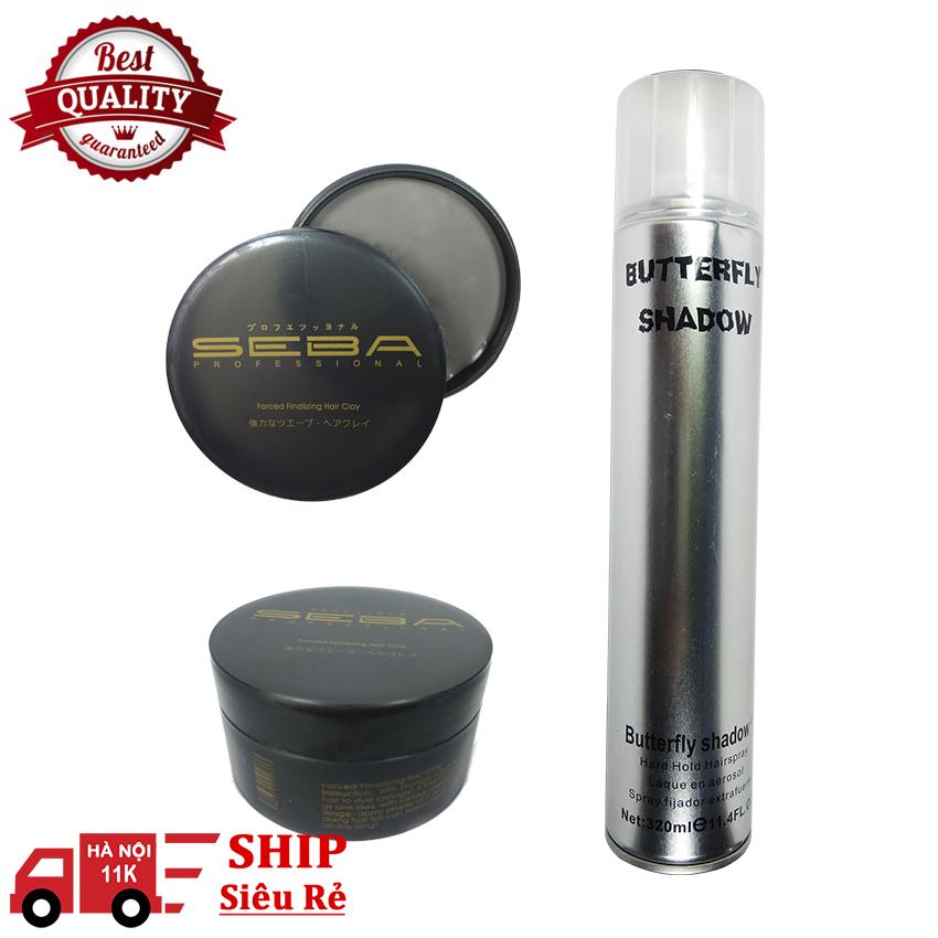 Sáp vuốt tóc Nhật 80g + Gôm xịt tóc Butterfly Shadow 320ml