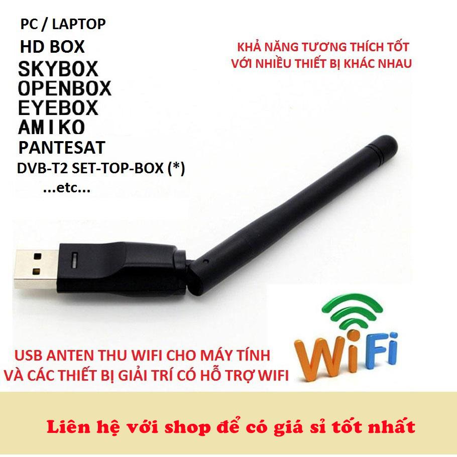 Anten thu wifi xoay được dùng cho máy tính