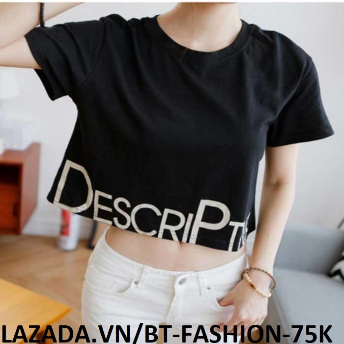 Áo Thun Nữ Kiểu  Crop Top (Hở Eo) Thời Trang Hàn Quốc Mới - BT Fashion (AT3-DES)