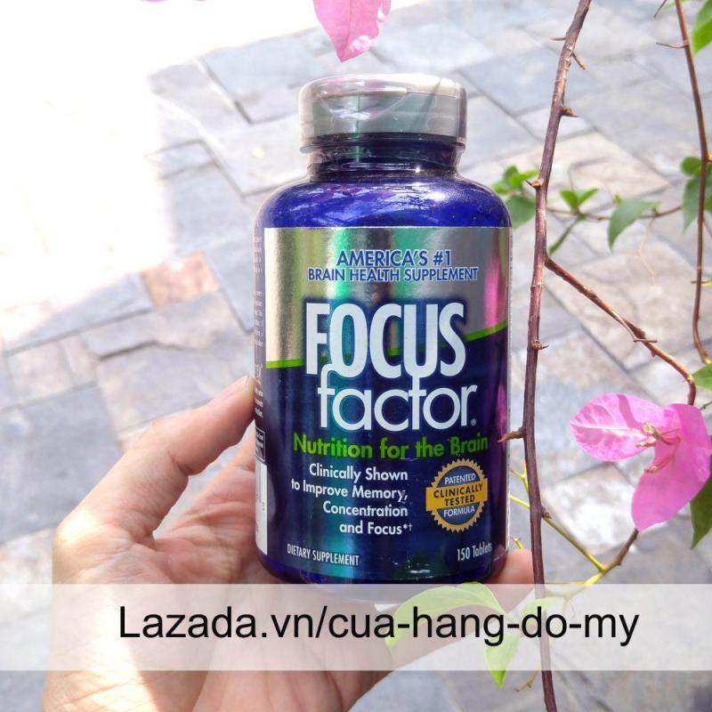 Thực phẩm Viên Uống Tăng Cường Chức Năng Não, Giảm Stress Focus Factor Mỹ - Thuốc bổ não 150V tốt nhất
