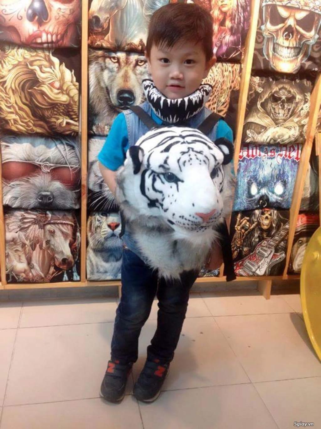 Balo đầu hổ  (size nhỏ) - Balo hình con thú - Balo đi phượt