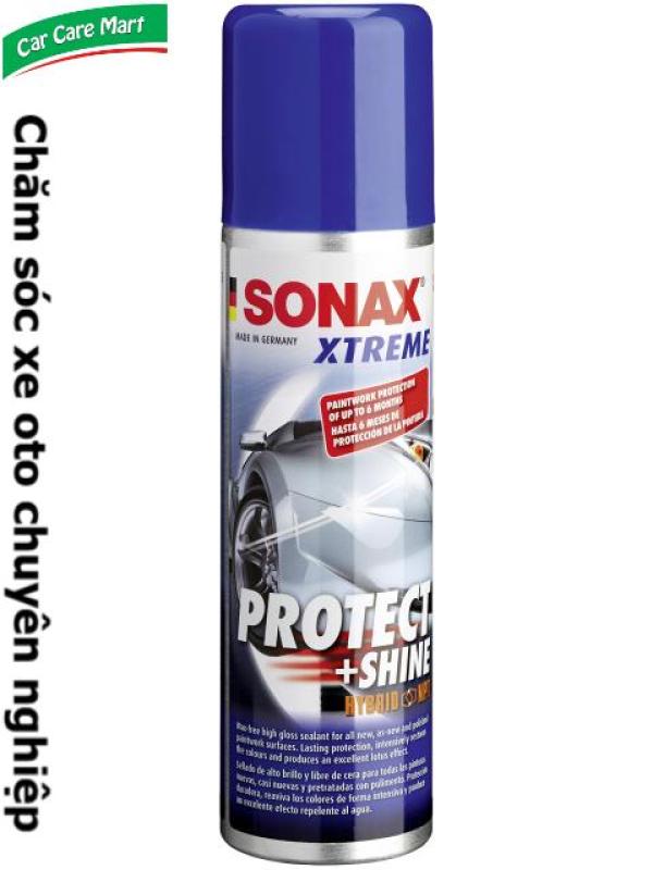 Nano polymer phủ bóng bề mặt sơn, hiệu ứng lá sen chống bám nước - Sonax xtreme protect & shine (Không kèm mút và khăn)