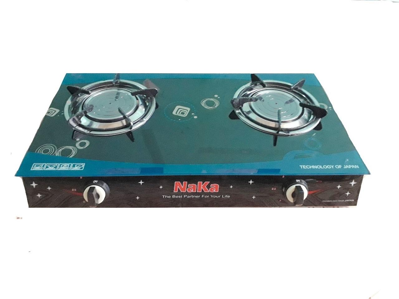 Bếp gas đôi hồng ngoại NAKA cao cấp điếu gang