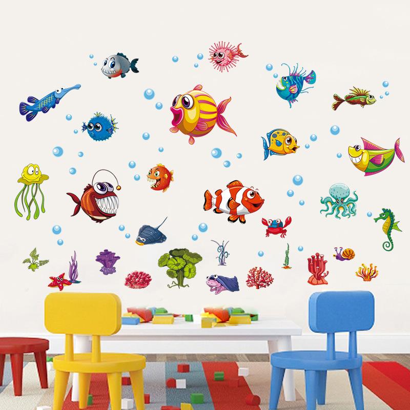 Decal dán tường thế giới dưới nước XH6230-decalforkid