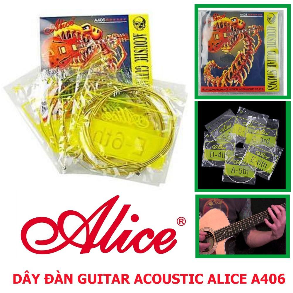 Bộ dây guitar aucostic alice a406-sl