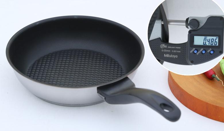 Chảo inox chống dính 3 đáy 28cm FiveStar CKD28-3DI