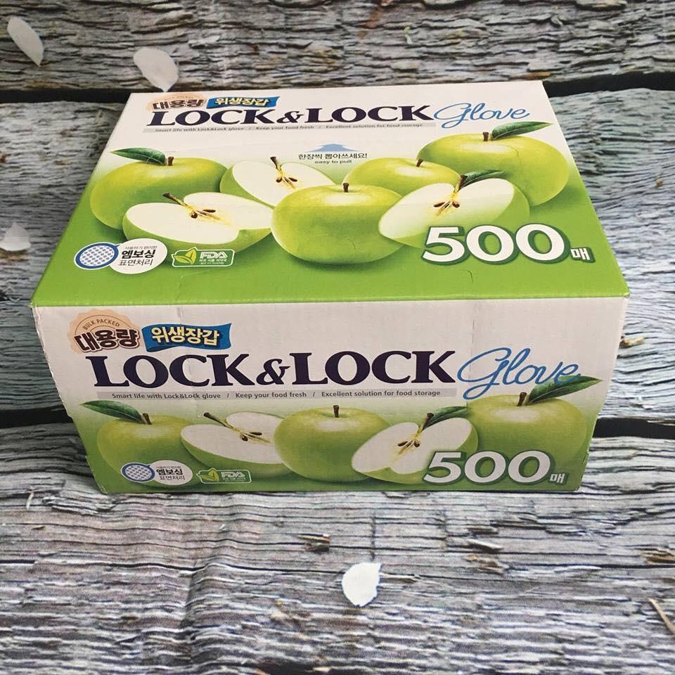 Hộp 500 găng tay nylon lock&lock lwp800