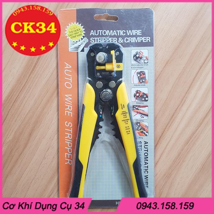 Kìm tuốt dây điện, dây cáp, bấm cos đa năng 0.2 - 6mm