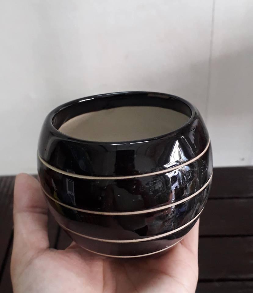 Chậu sứ trồng cây đường kính 7cm