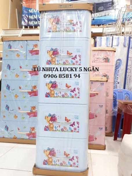 Tủ nhựa qui phúc lucky 5 tầng