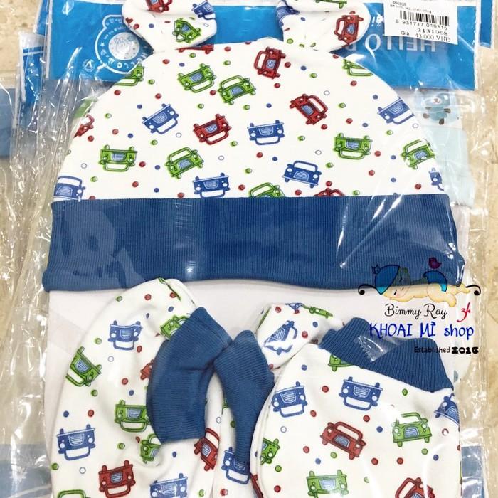 Set bộ nón vớ bao tay hello baby | bộ bao tay chân nón sơ sinh