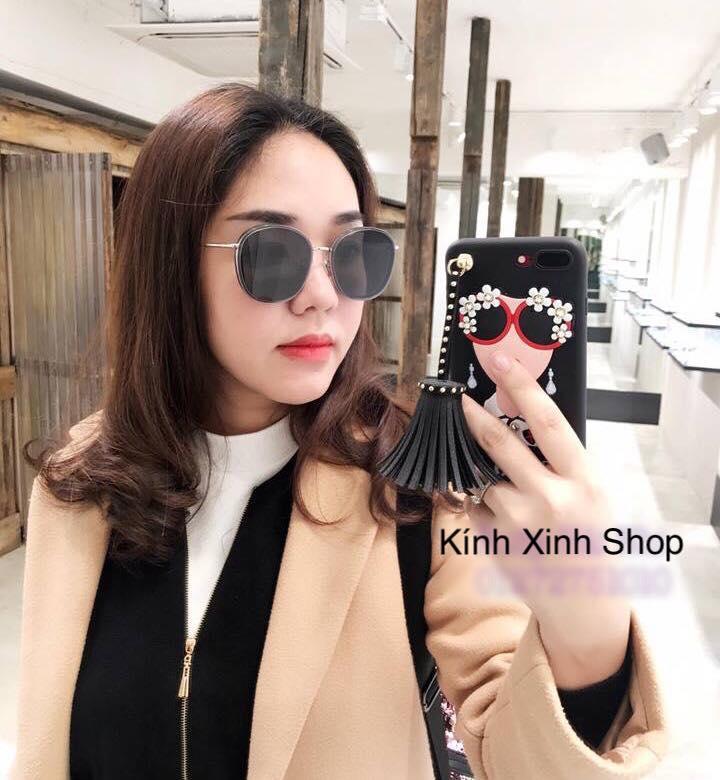 Kính râm Mắt tròn OLLIE chống nắng uv thời trang sành điệu