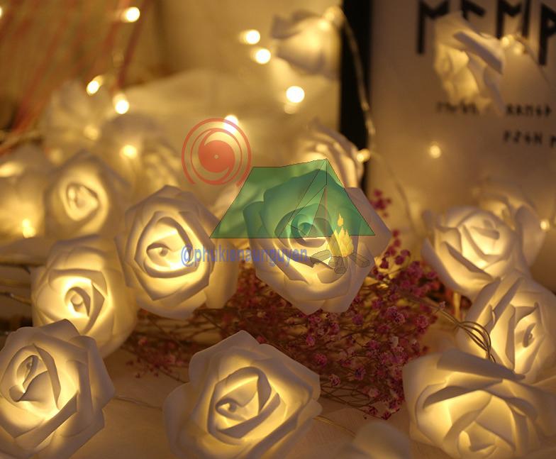 Đèn led usb hoa hồng dài 6m - 40 led