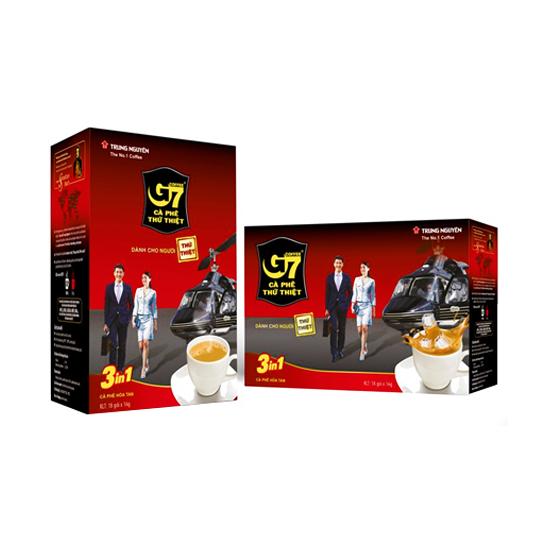 Combo 2 hộp cà phê g7 3in1 - hộp 18 gói 16gr