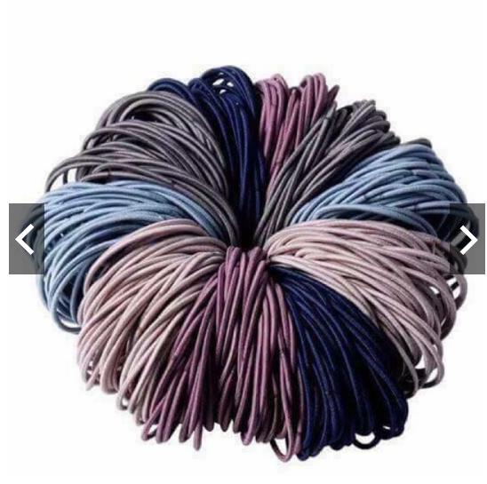 Sét 100 dây chun buộc tóc tiện lợi
