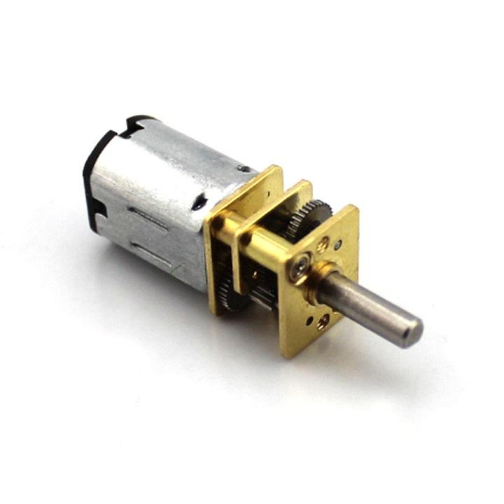 Motor giảm tốc siêu khỏe, bánh răng thép, nhỏ gọn, 3-6v, 40-75 vòng-phút