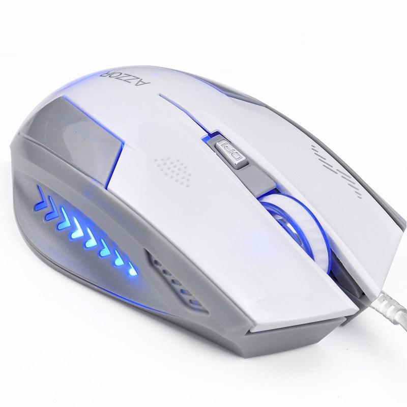 Chuột game pin sạc không dây Azzor Eagle Version 3 - Phiên bản Silent cực êm (Trắng)