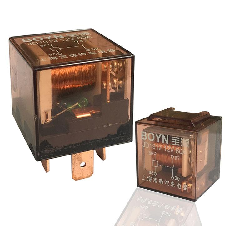 RẺ VÔ ĐỊCH Rơ le ô tô 4 chân cắm JD2912-12V-80A