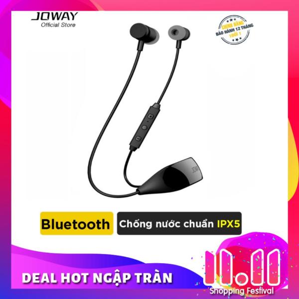 Tai nghe Bluetooth JOWAY H09 Extra Bass, hỗ trợ đàm thoại 15h, nghe nhạc 14h, chống nước, mồ hôi, chống ồn cao cấp  - Hãng phân phối chính thức