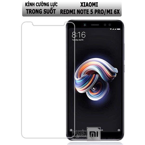 Miếng dán kính cường lực 2.5d cho xiaomi mi 6x - glass